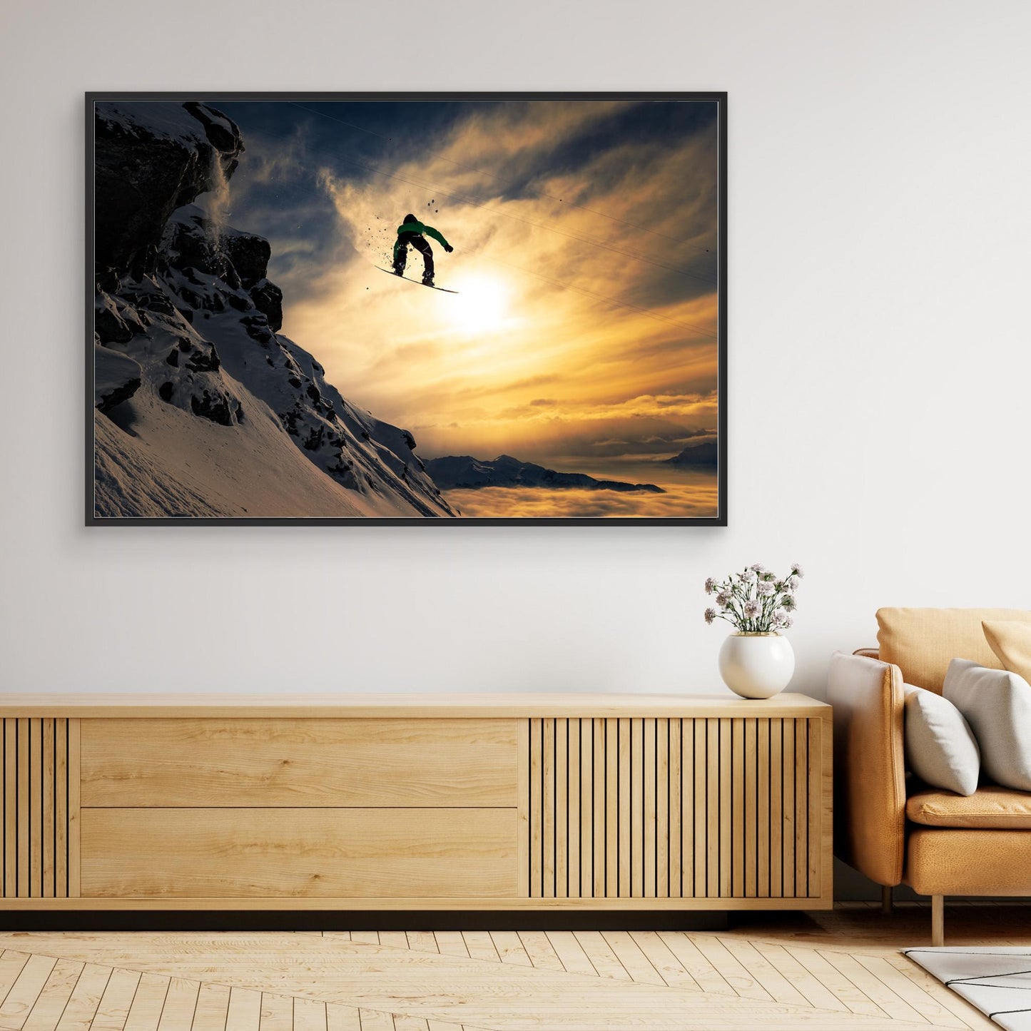 Sunset Snowboarding by Jakob Sanne