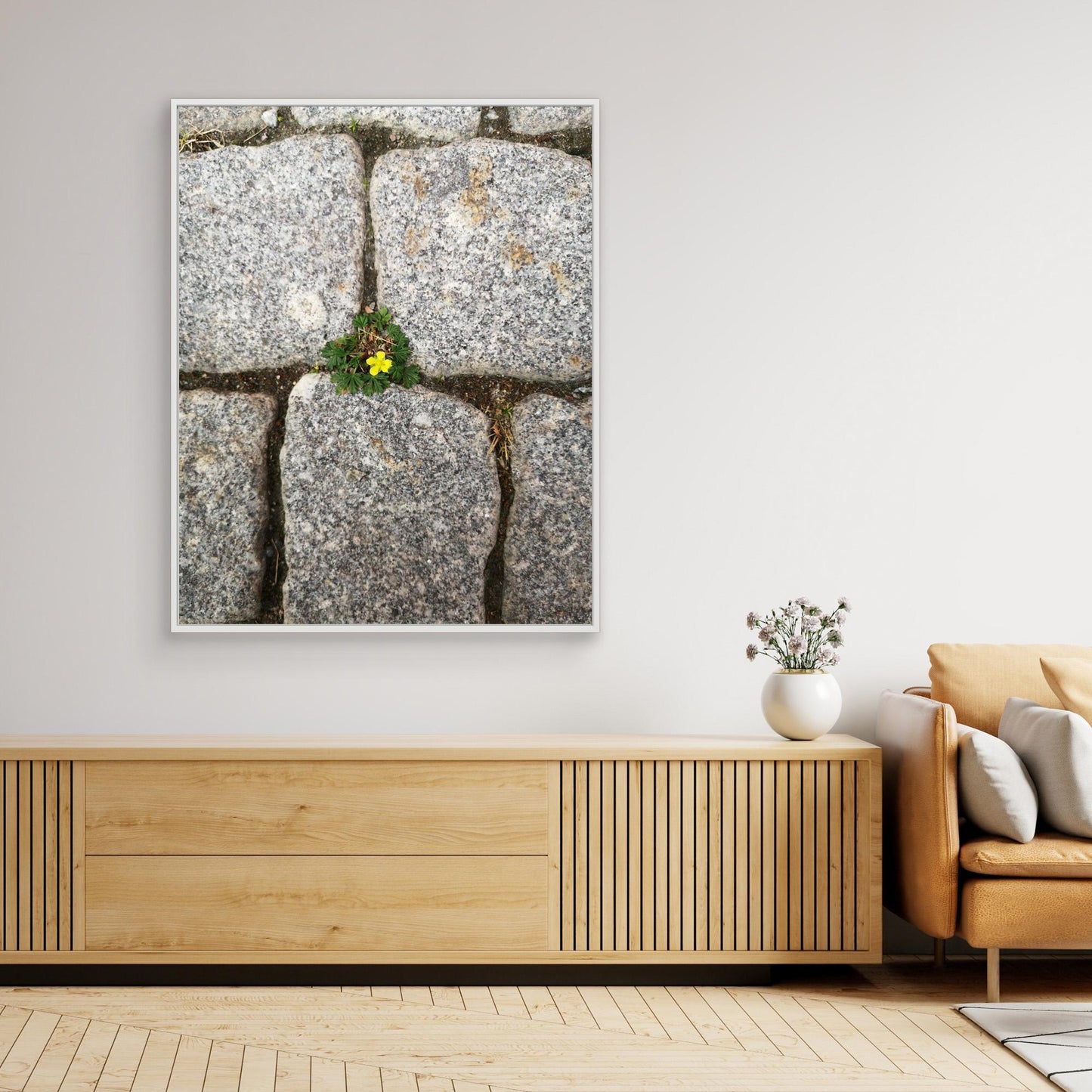 Flower between stones