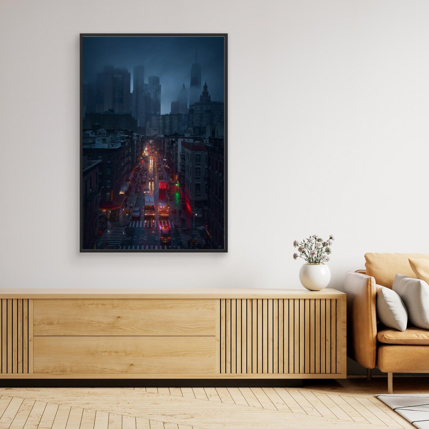 Raining China Town by Javier De La Torre