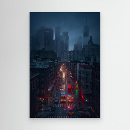 Raining China Town by Javier De La Torre