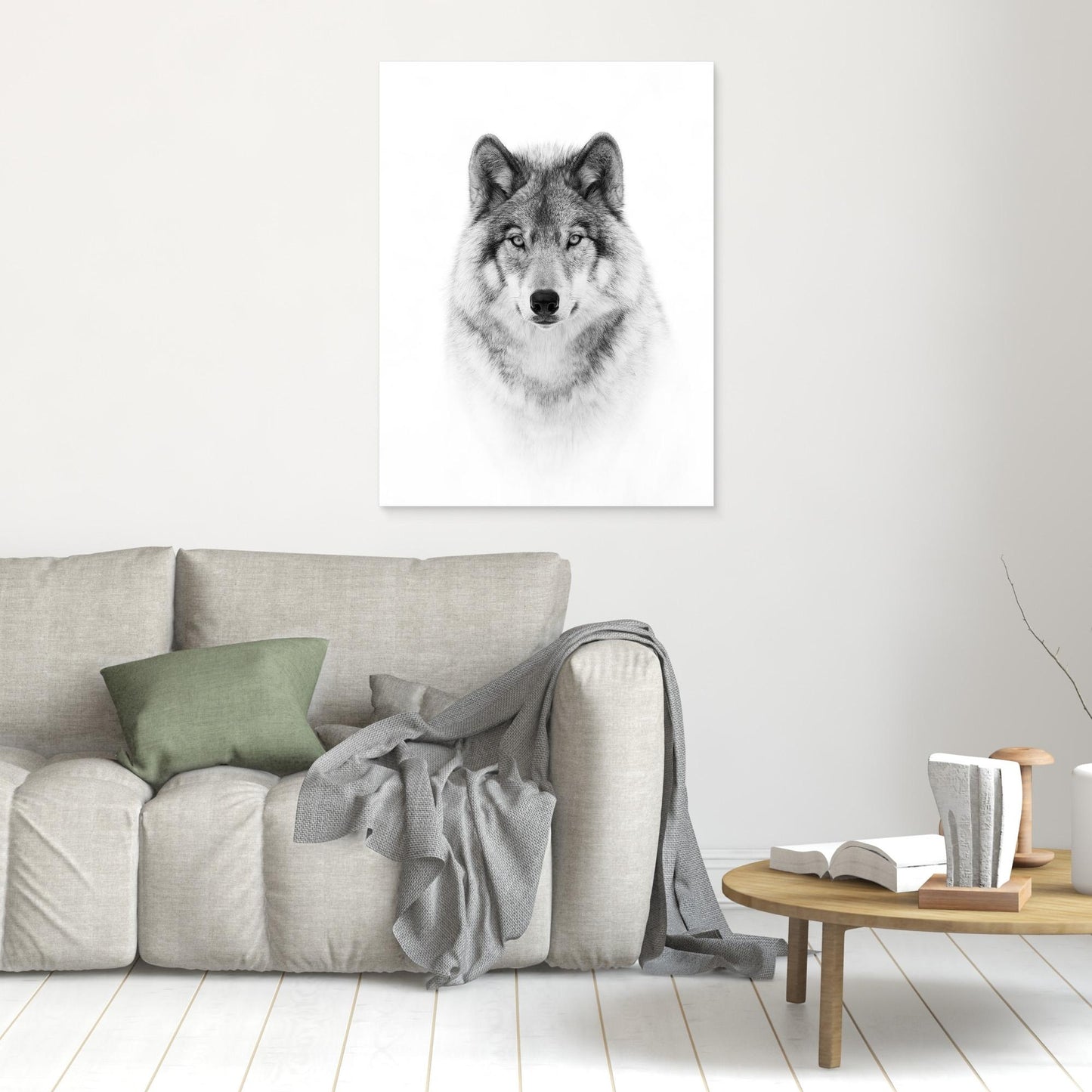 Portrait of a Timber Wolf by Jim Cumming