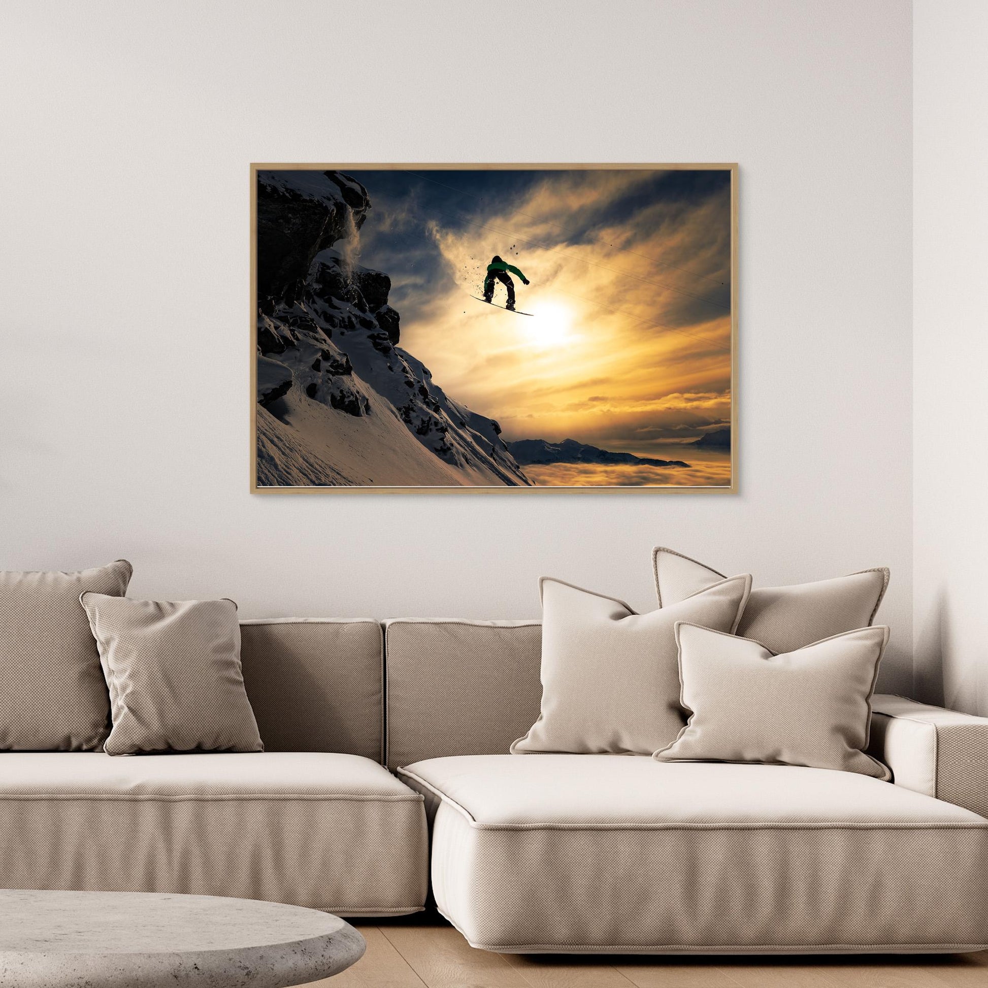 Sunset Snowboarding by Jakob Sanne