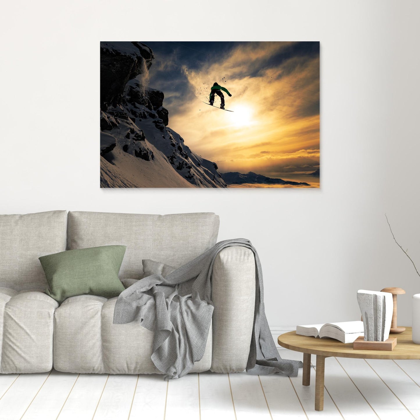 Sunset Snowboarding by Jakob Sanne