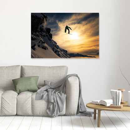 Sunset Snowboarding by Jakob Sanne