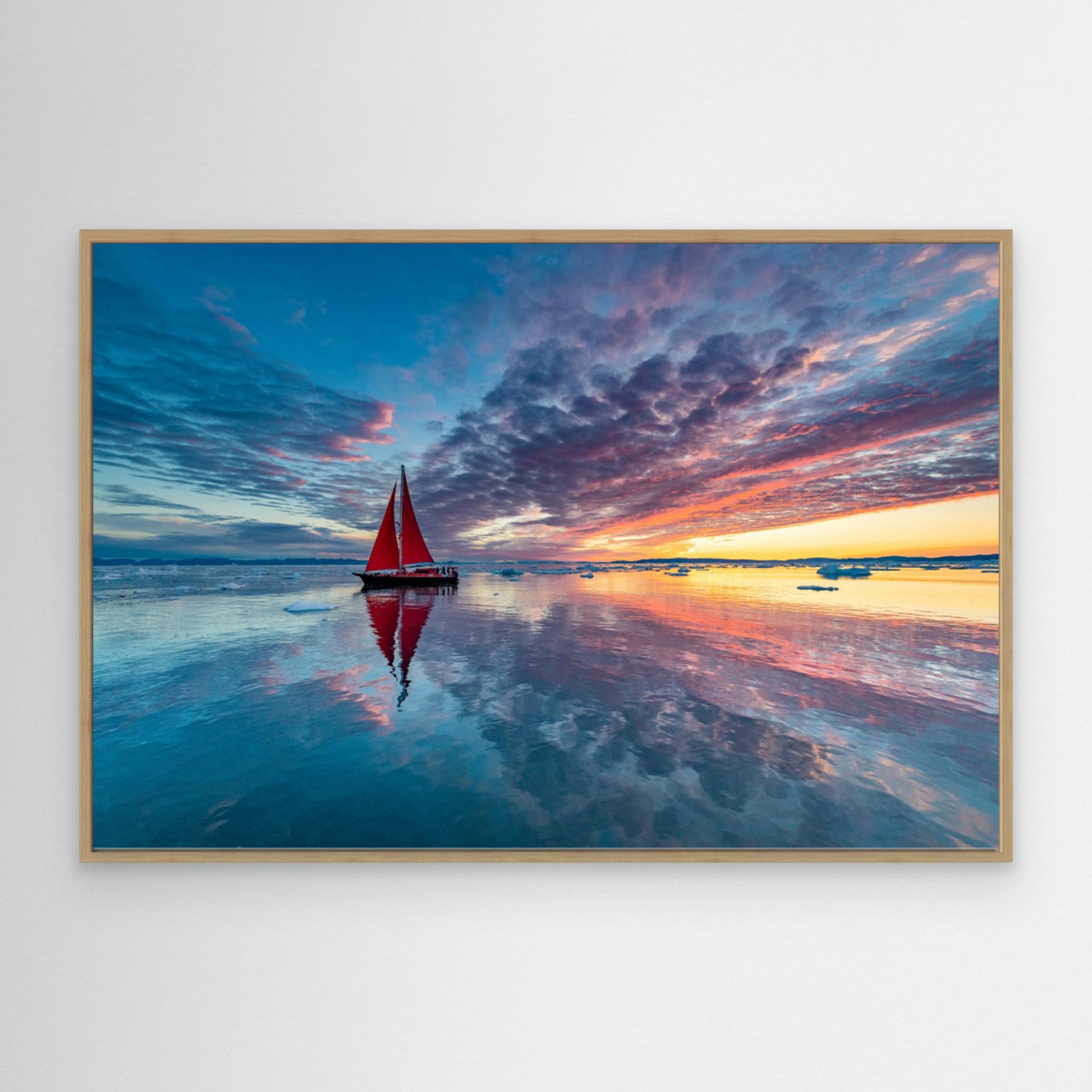 Greenland fire sky by Marc Pelissier