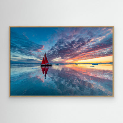 Greenland fire sky by Marc Pelissier