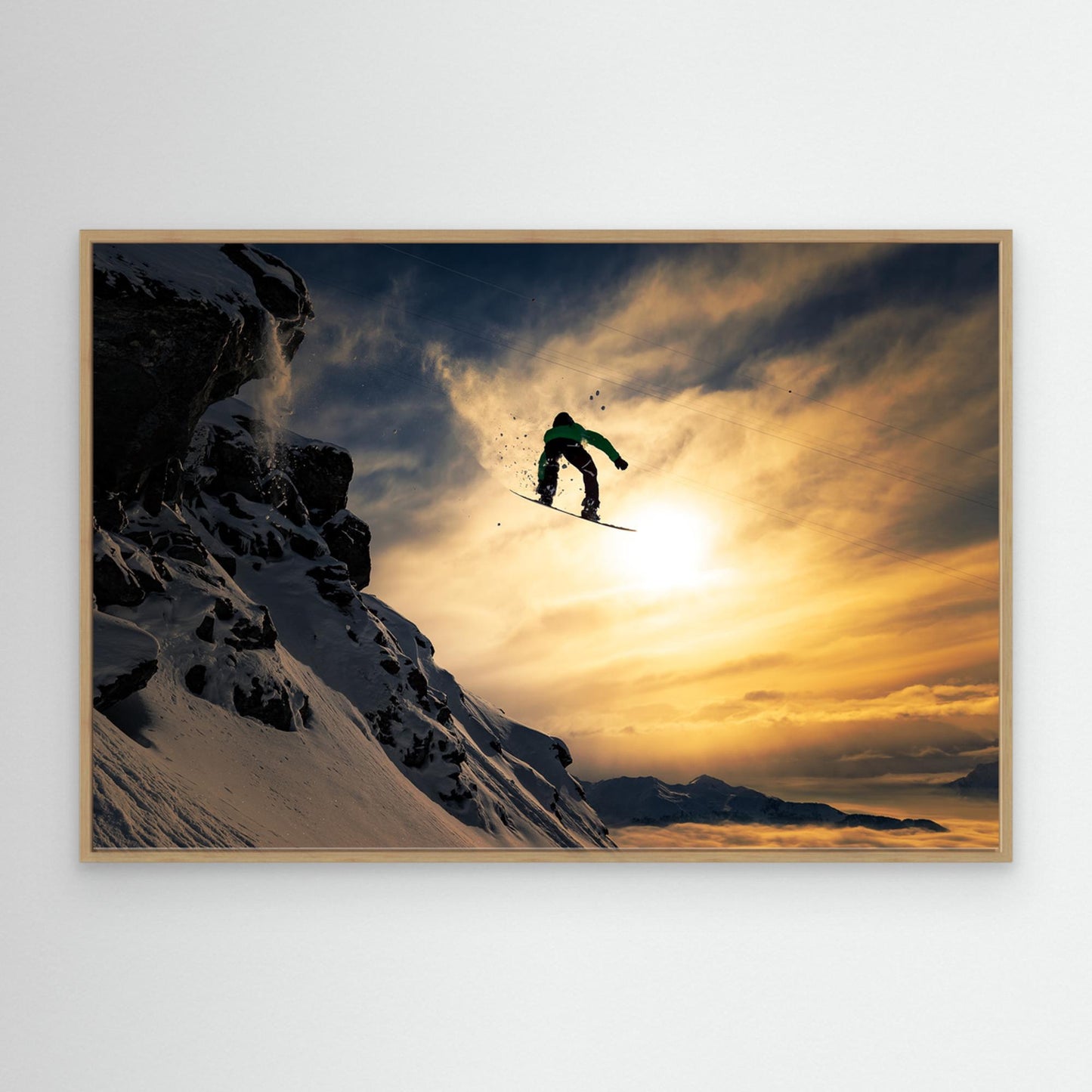Sunset Snowboarding by Jakob Sanne