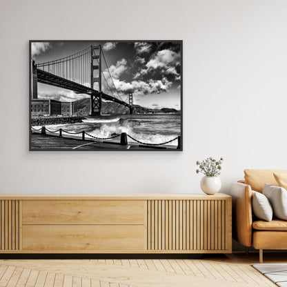 Surfing under the Golden Gate Bridge by Jois Domont ( J.L.G.)
