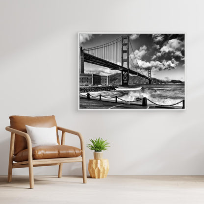 Surfing under the Golden Gate Bridge by Jois Domont ( J.L.G.)