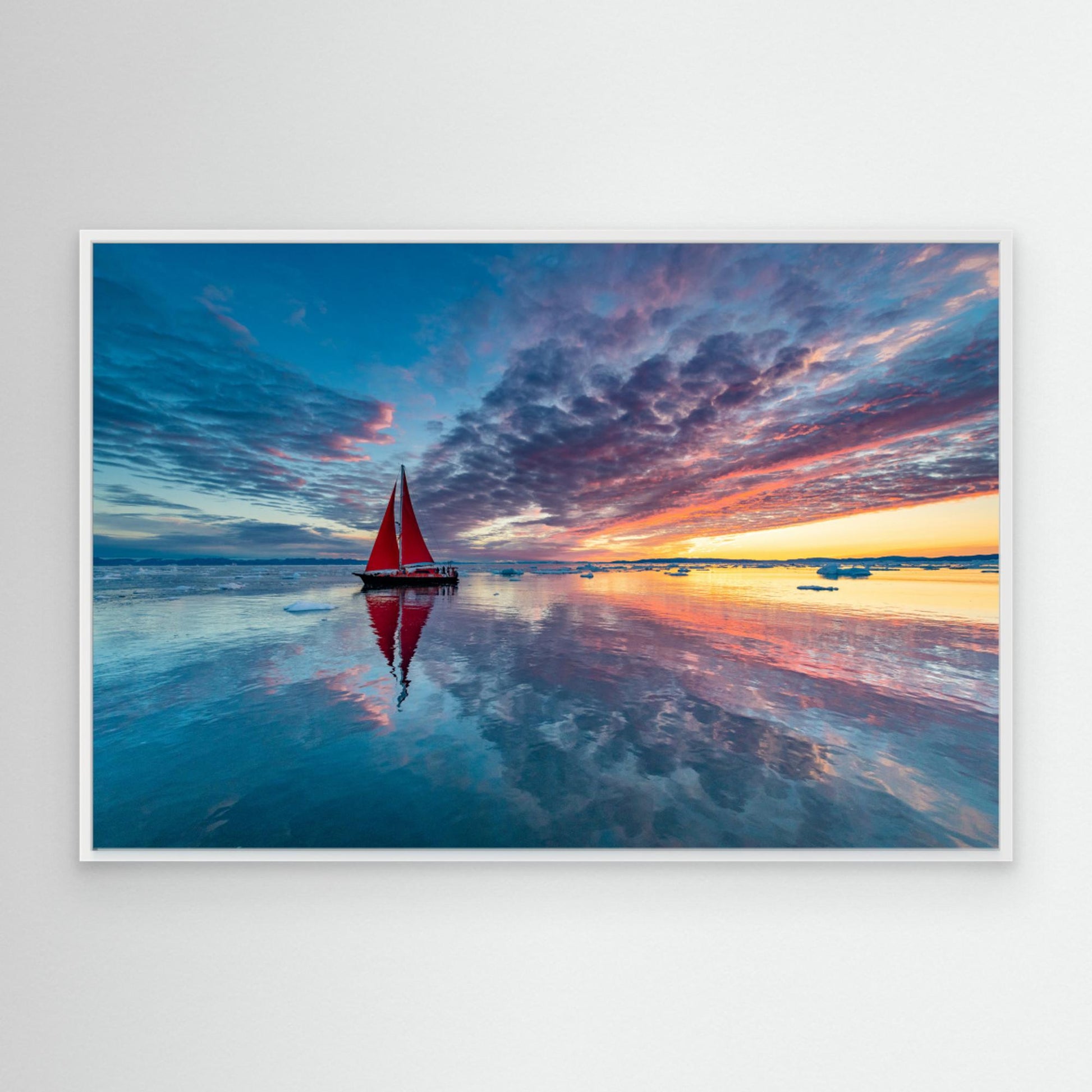 Greenland fire sky by Marc Pelissier