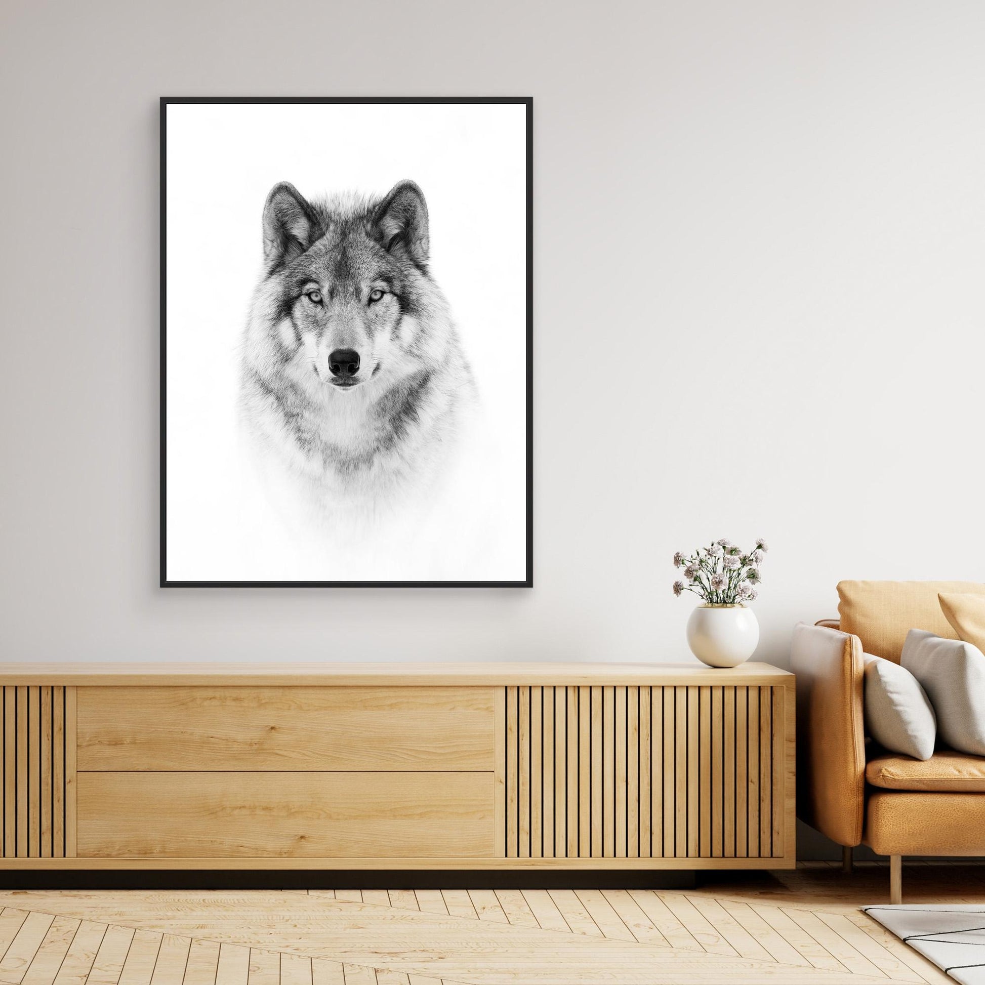 Portrait of a Timber Wolf by Jim Cumming