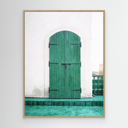 Marrakesh Green Door by Raisa Zwart