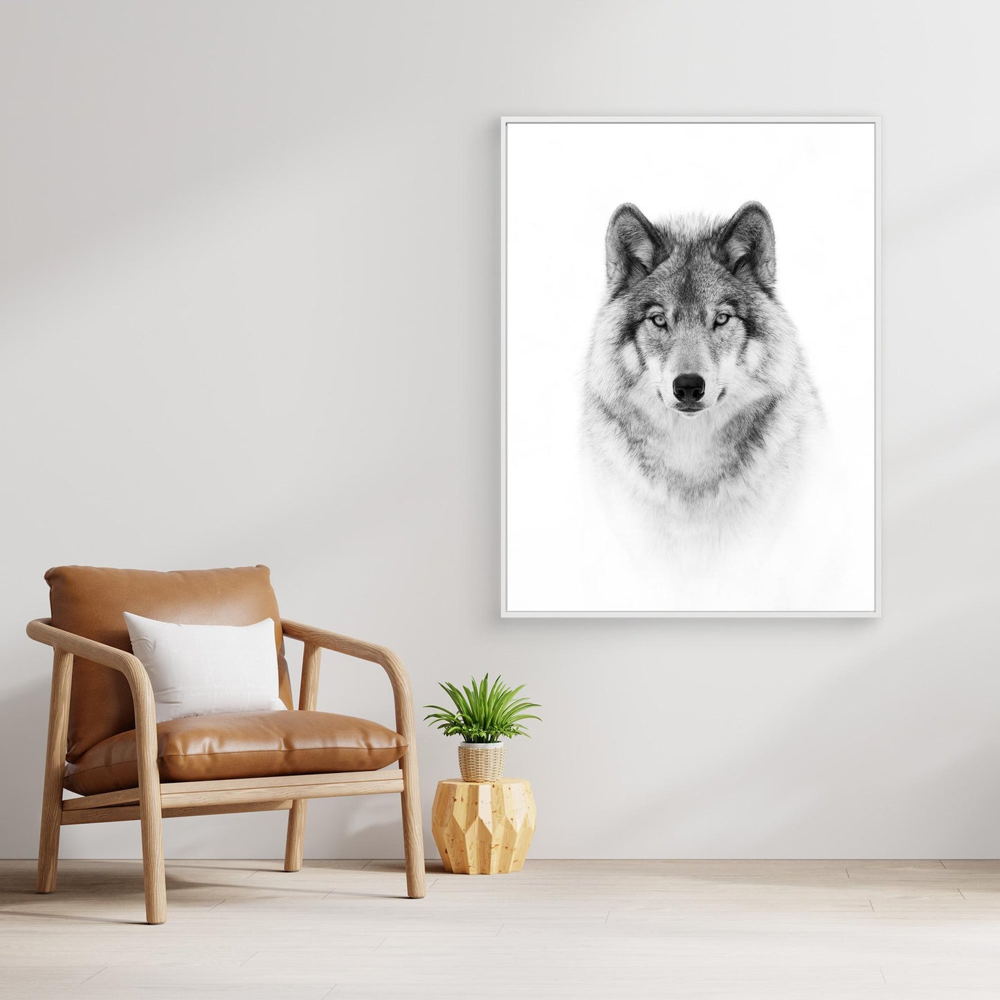 Portrait of a Timber Wolf by Jim Cumming