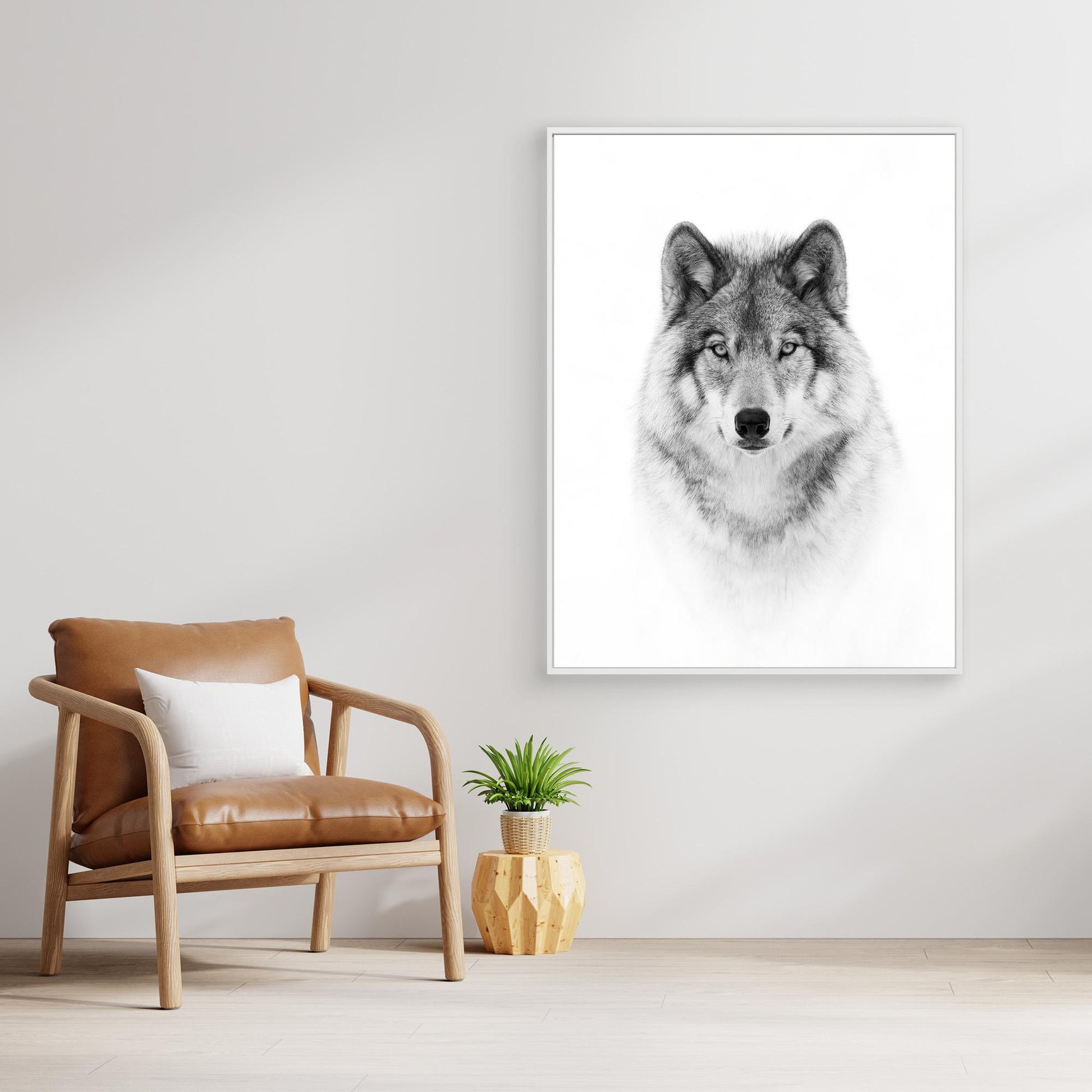 Portrait of a Timber Wolf by Jim Cumming