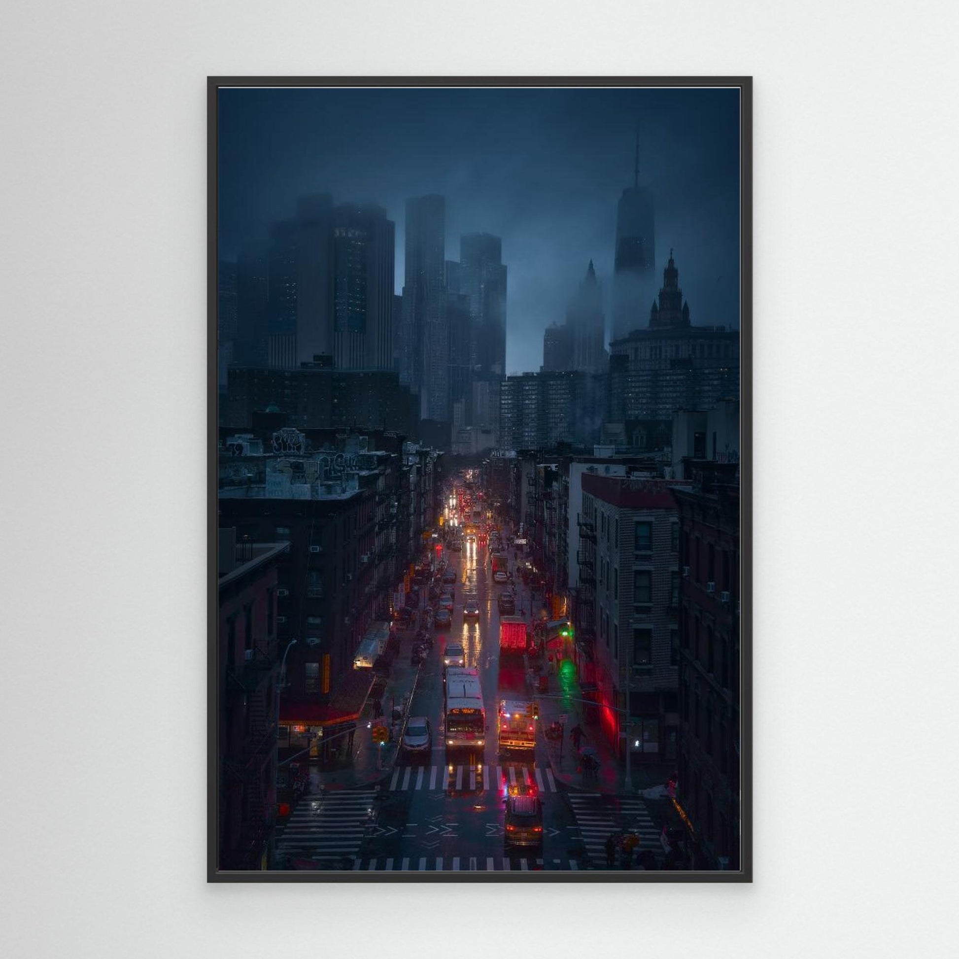 Raining China Town by Javier De La Torre