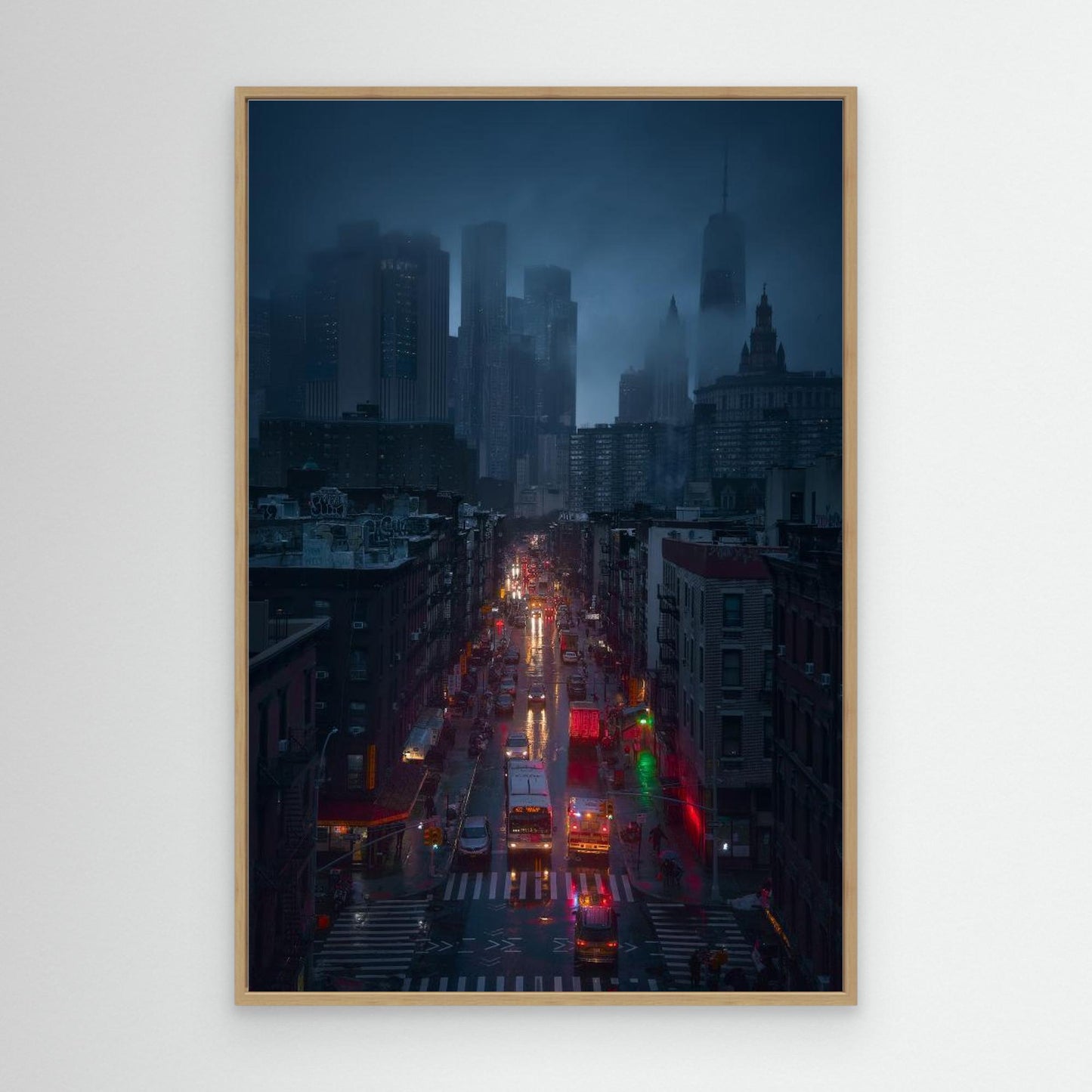 Raining China Town by Javier De La Torre