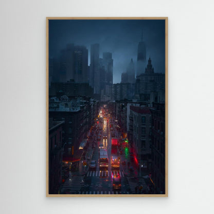 Raining China Town by Javier De La Torre