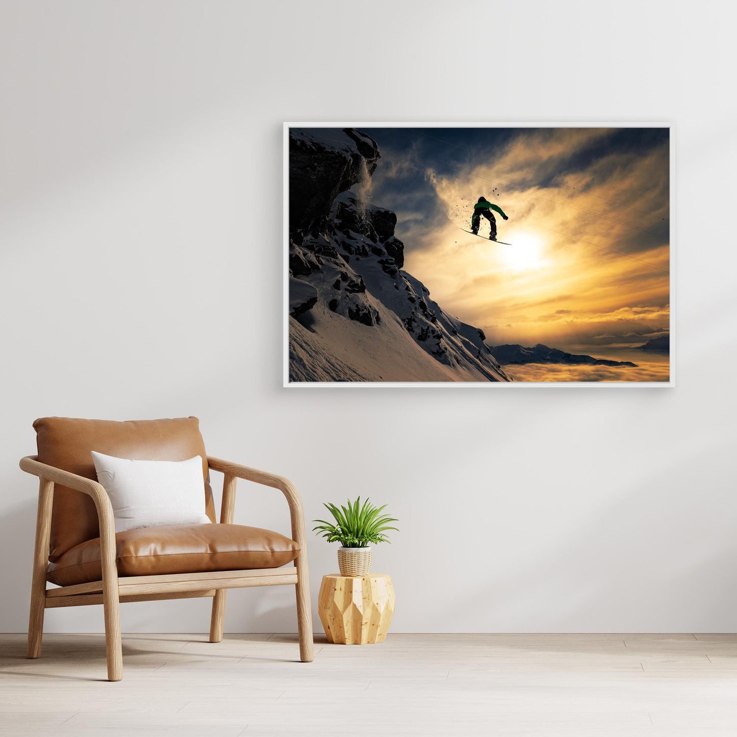 Sunset Snowboarding by Jakob Sanne