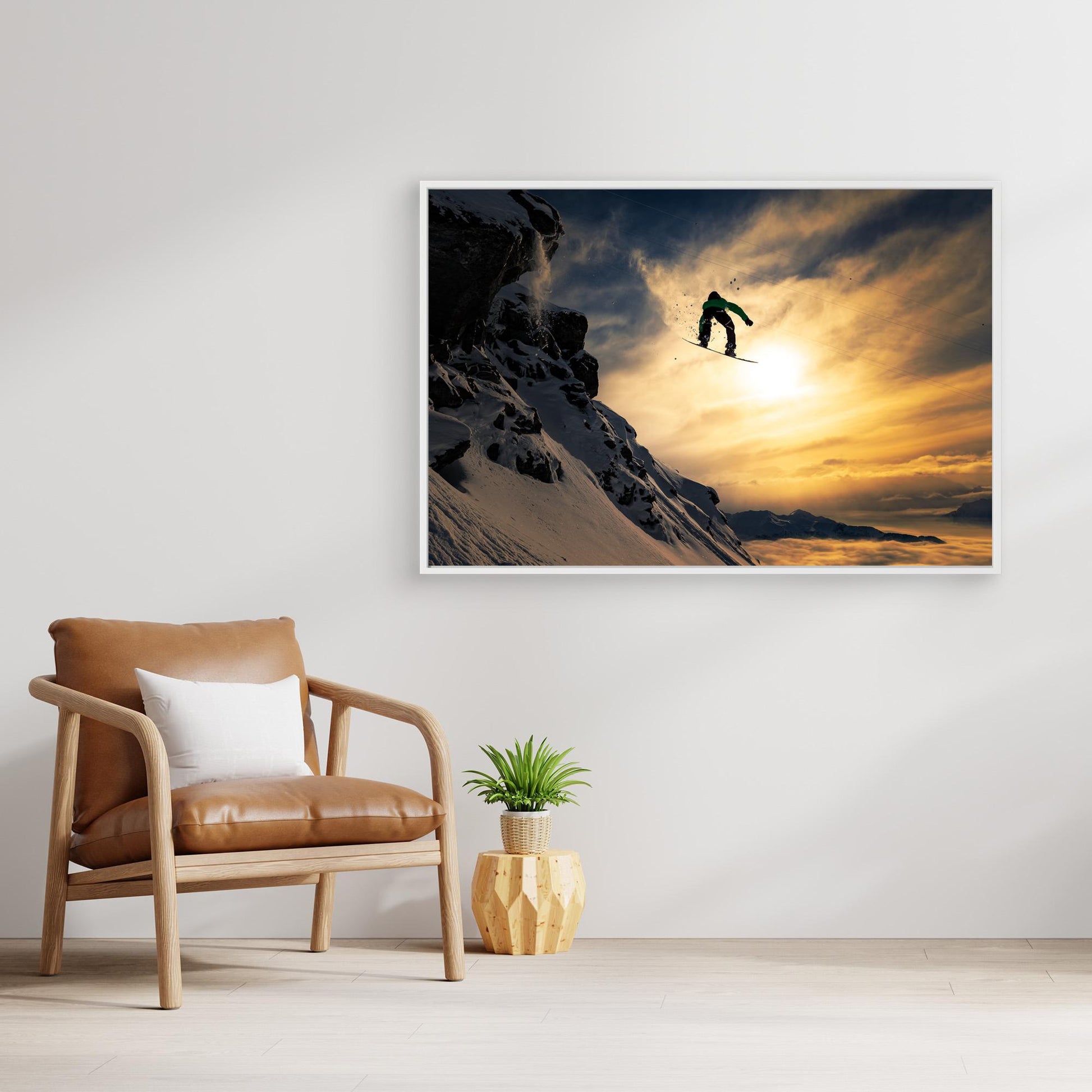 Sunset Snowboarding by Jakob Sanne