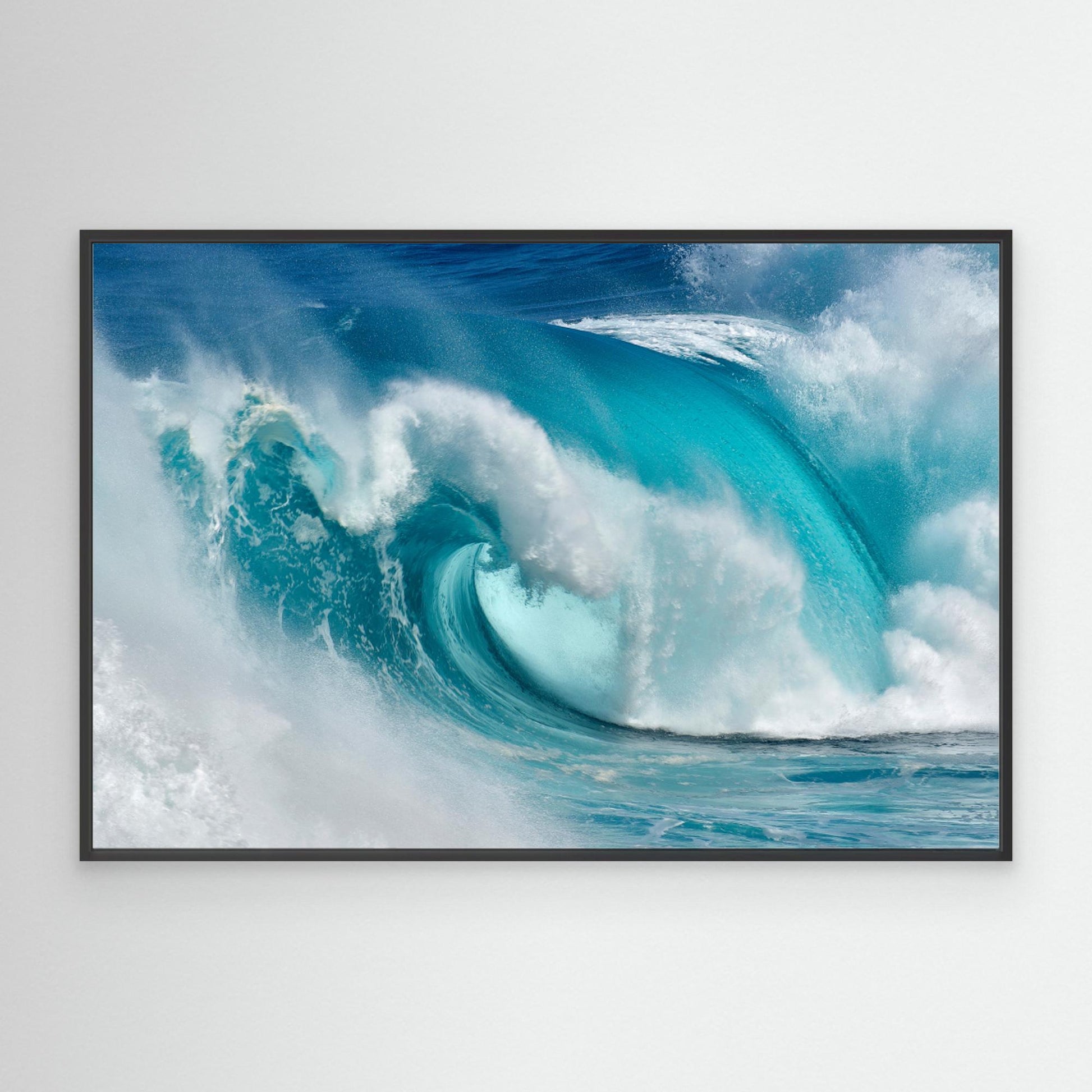 When the ocean turns into blue fire by Daniel Montero