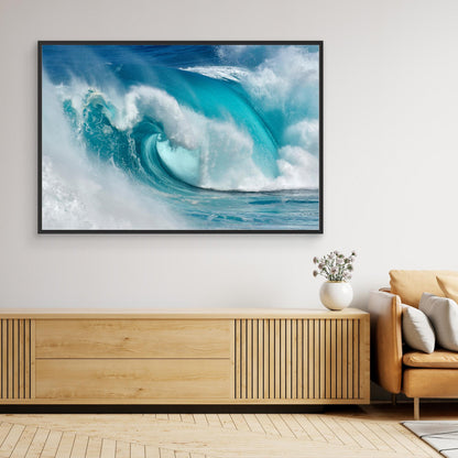 When the ocean turns into blue fire by Daniel Montero