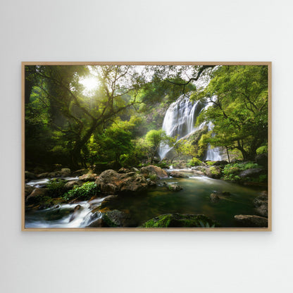 Mountain stream by Woraphon Banchobdi