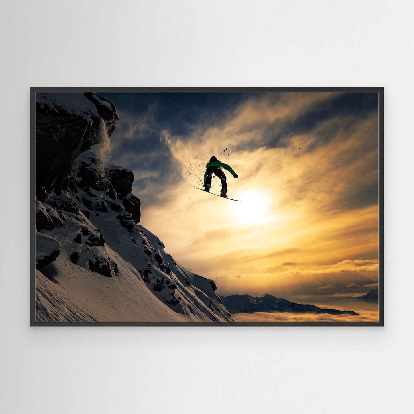 Sunset Snowboarding by Jakob Sanne