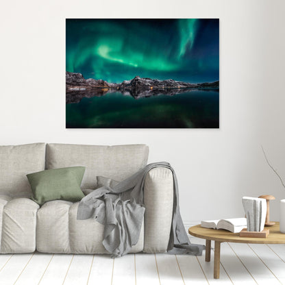 Lofoten Aurora Reflection by Javier De La Torre