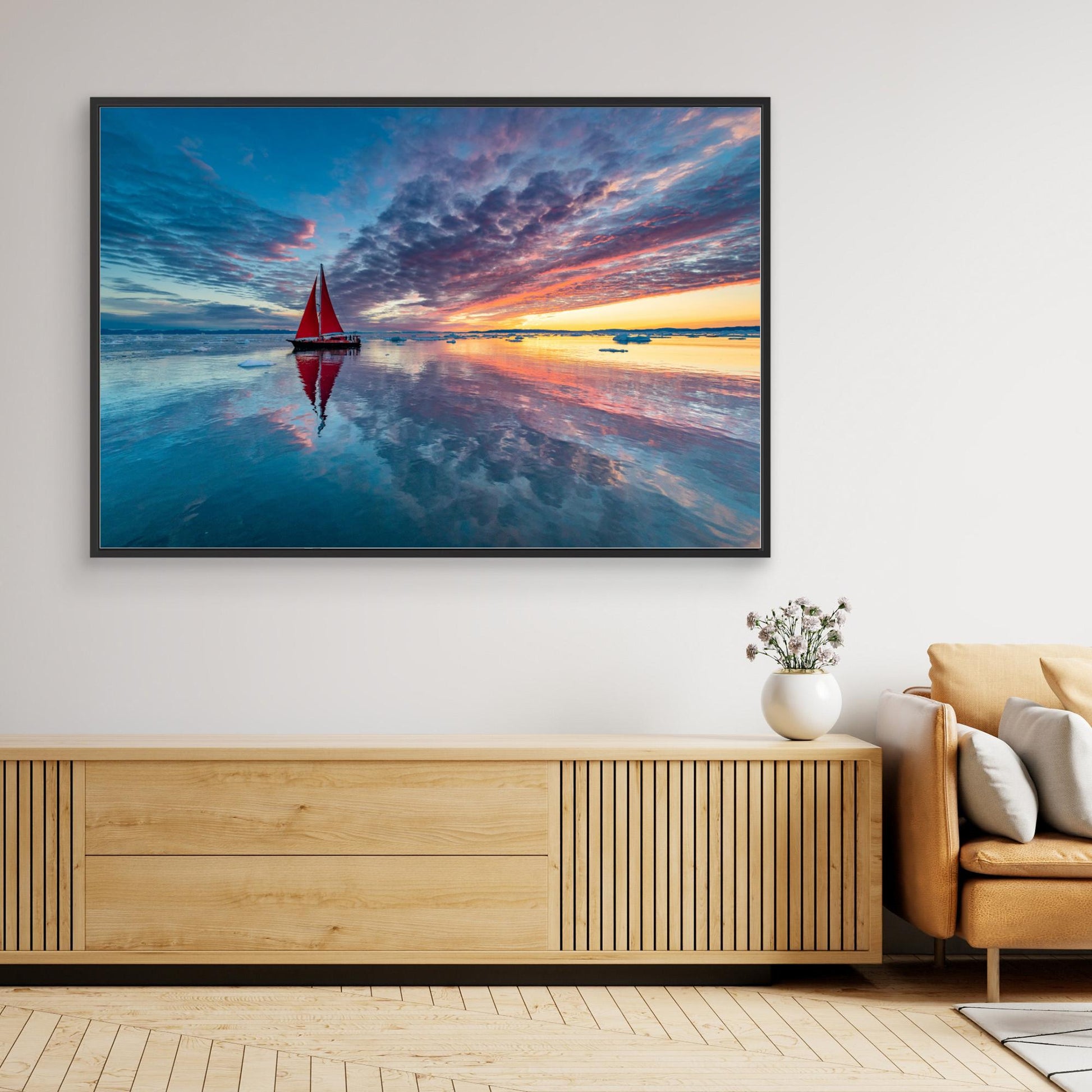 Greenland fire sky by Marc Pelissier