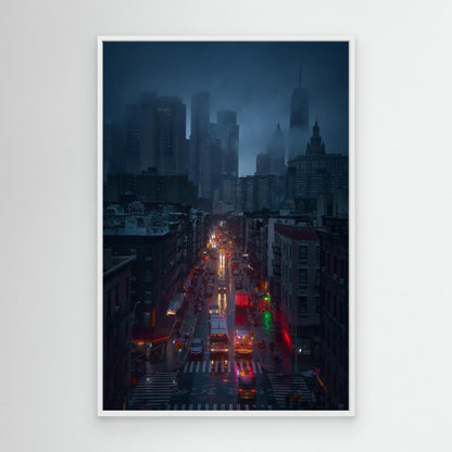 Raining China Town by Javier De La Torre