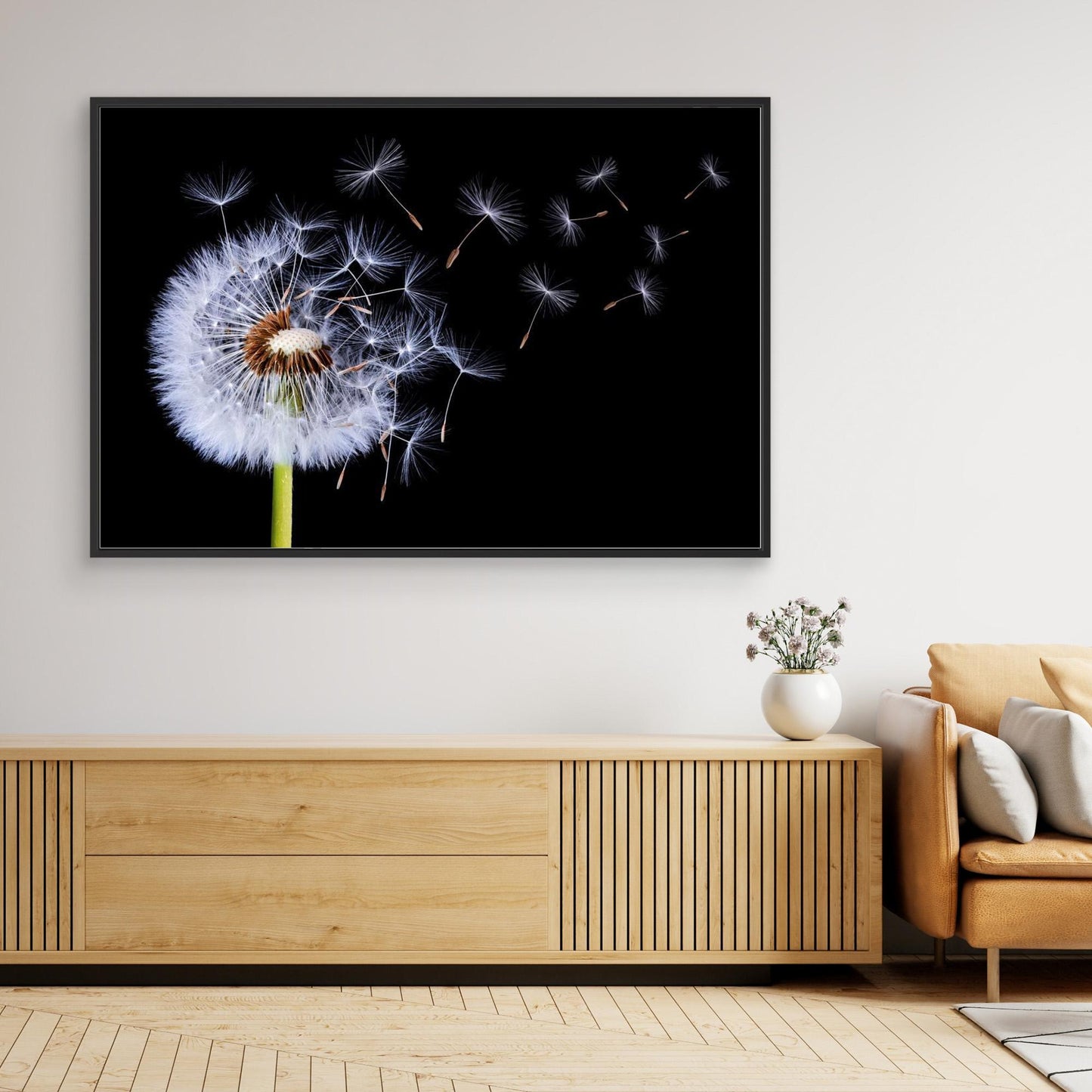 Dandelion Blowing by Bess Hamiti