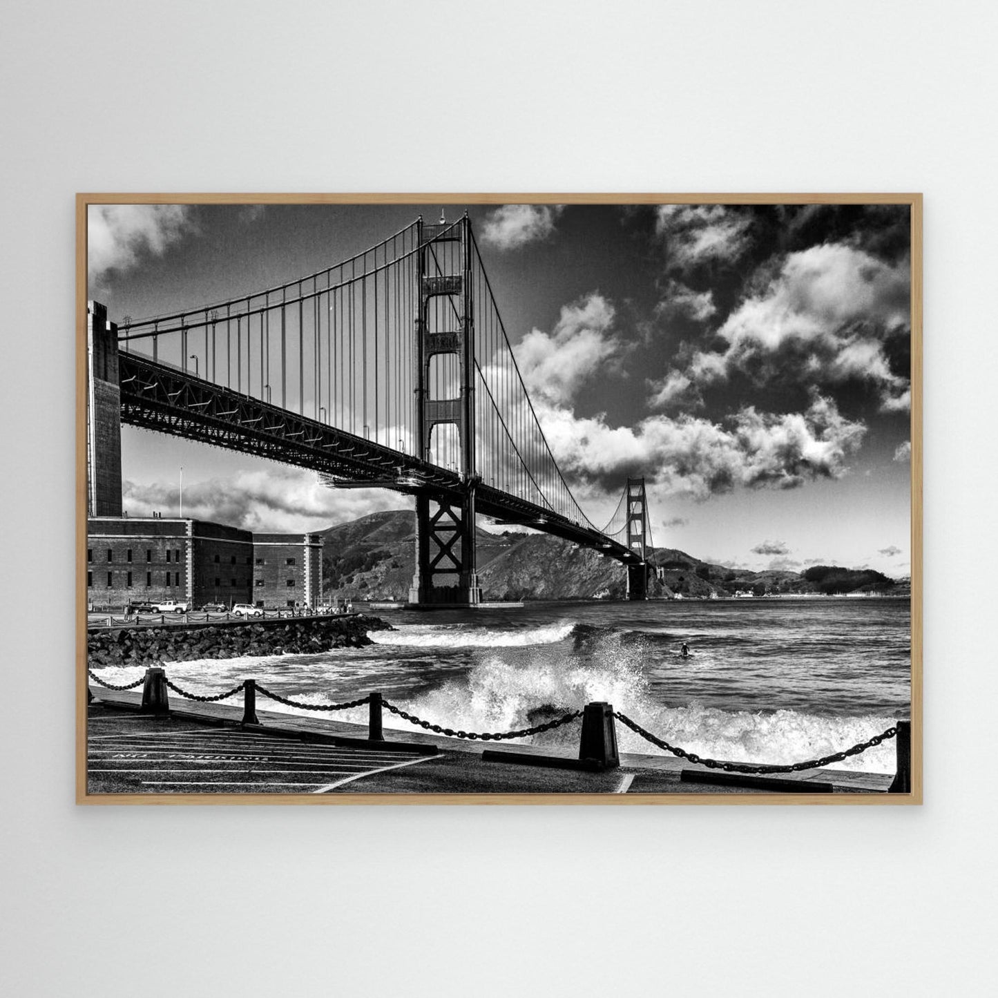Surfing under the Golden Gate Bridge by Jois Domont ( J.L.G.)