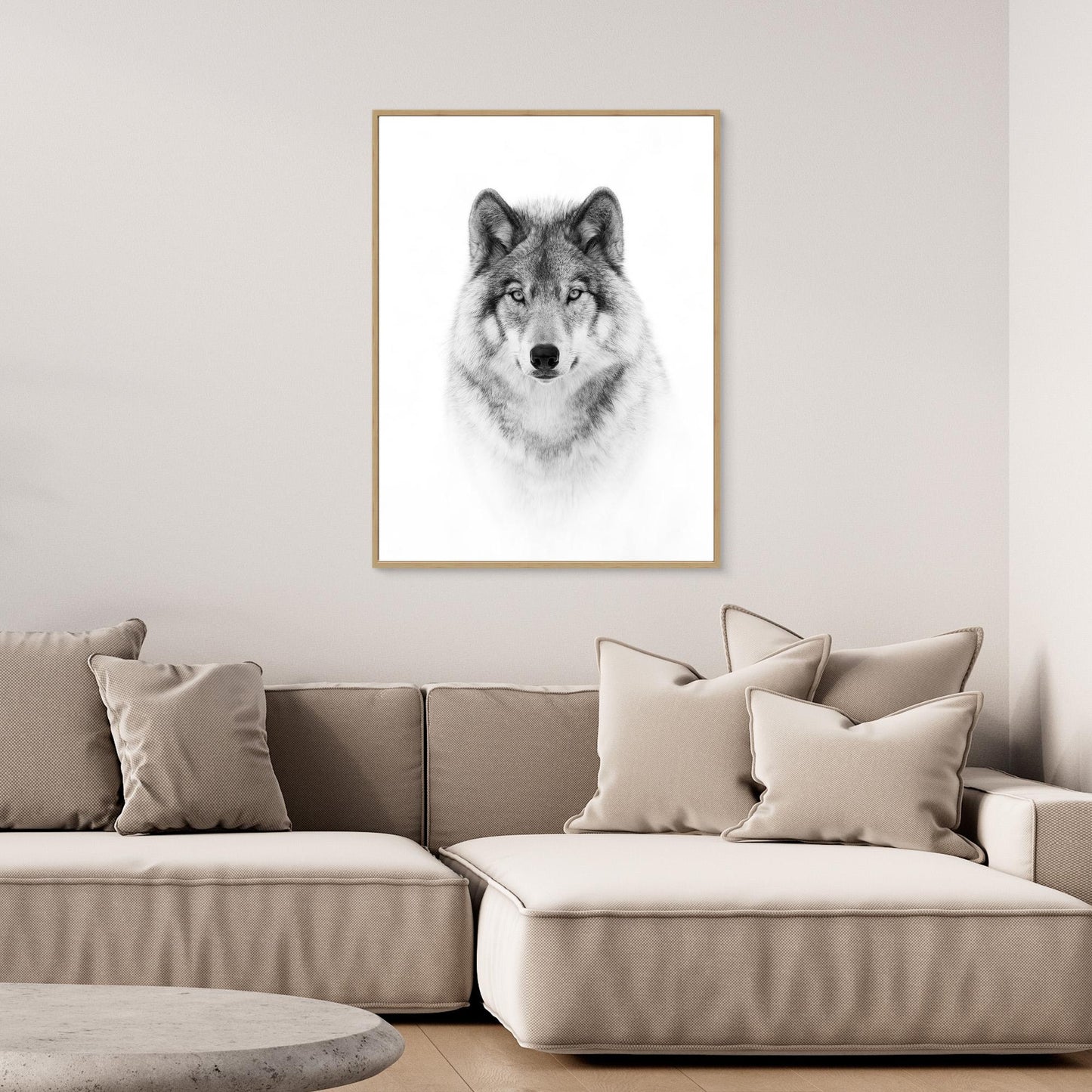 Portrait of a Timber Wolf by Jim Cumming