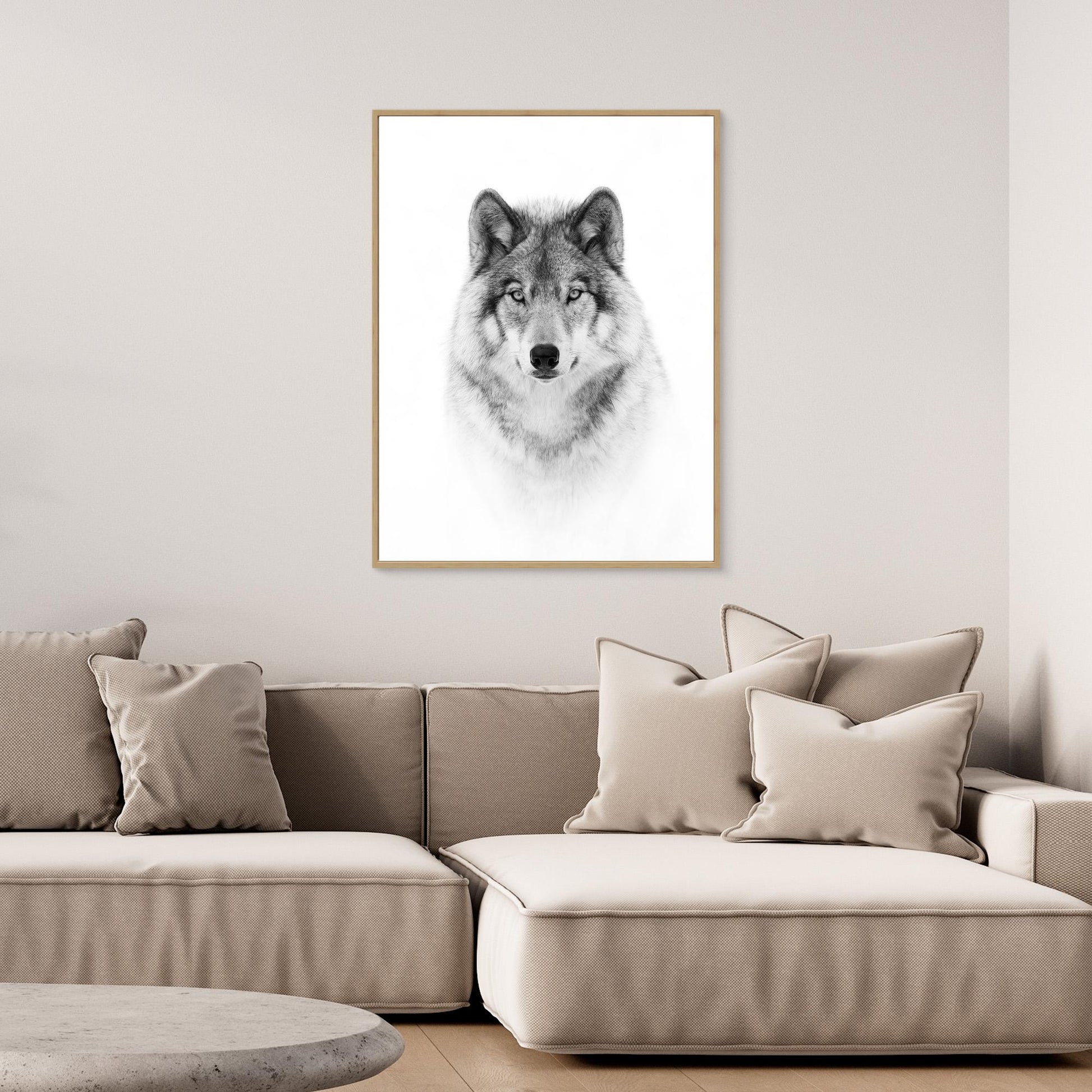 Portrait of a Timber Wolf by Jim Cumming